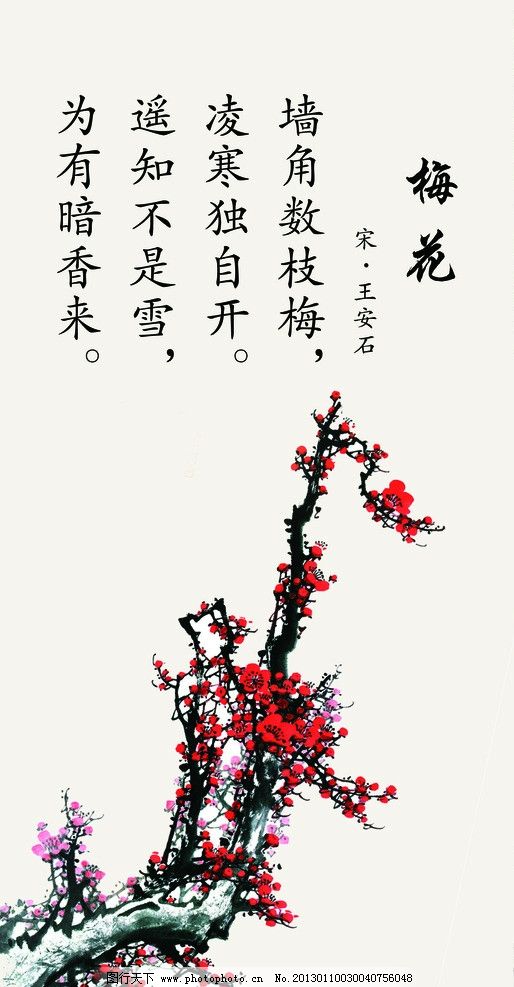 王安石写的梅花,表明了诗人什么的心境