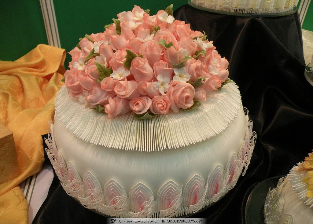 婚礼蛋糕图片,花式蛋糕 西点 粉色蛋糕 西餐美食 餐饮美食-图行天下图库