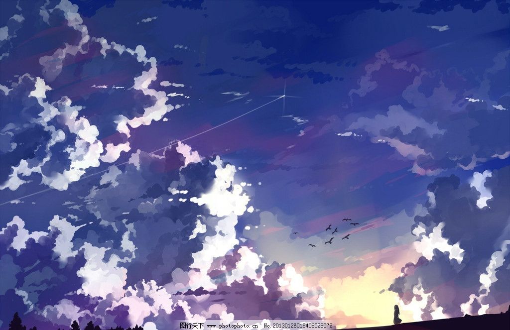 漫画风景高清壁纸图片