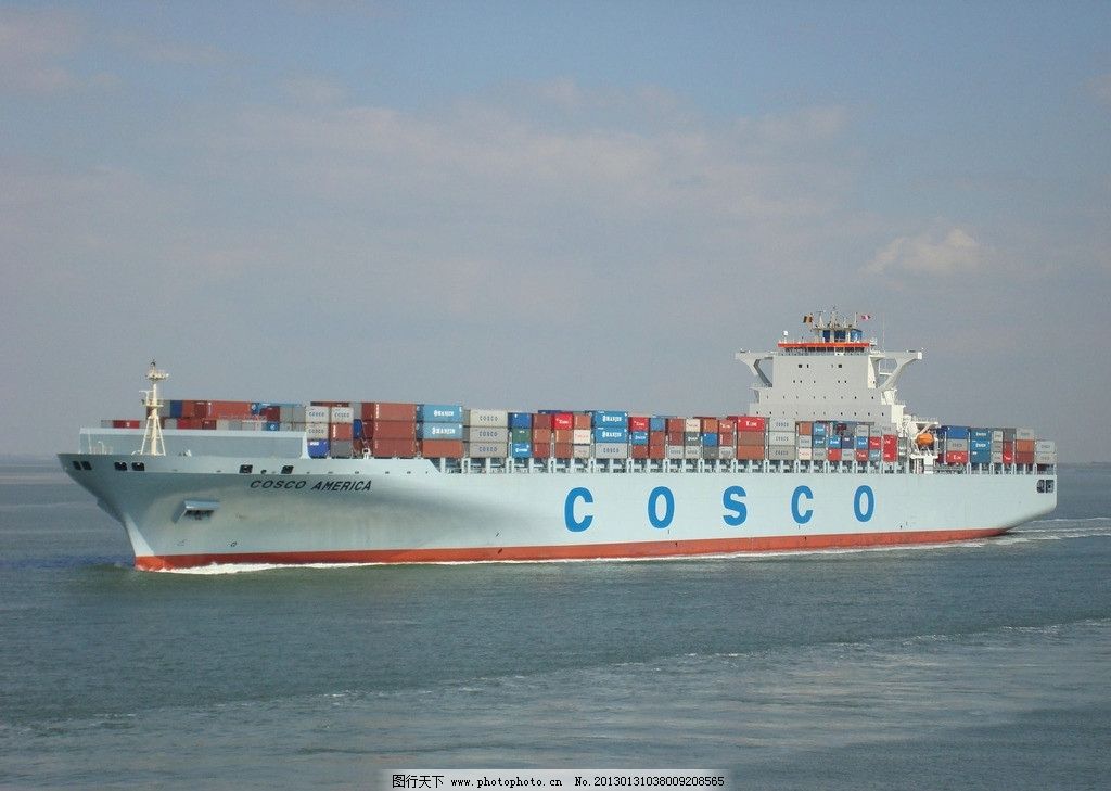 集装箱 巨轮图片,数万吨级 超大型运输船 远洋航行-图行天下图库