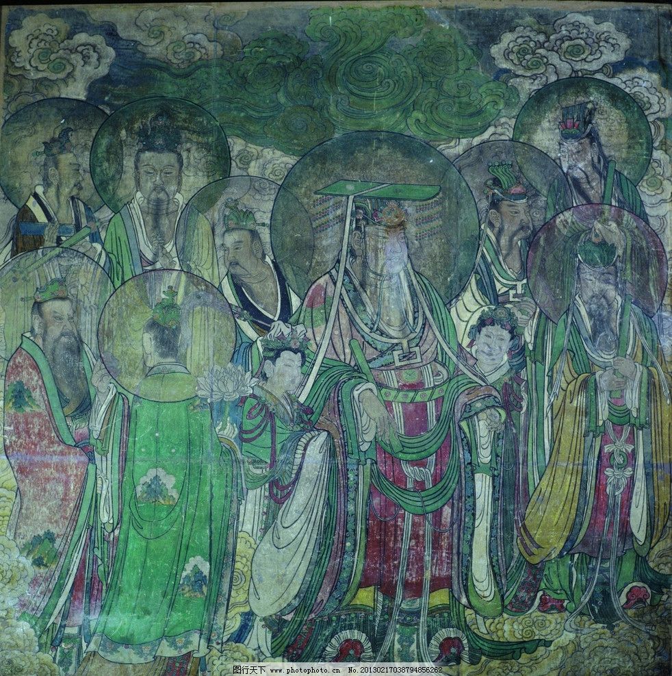 永乐宫壁画 帝释天