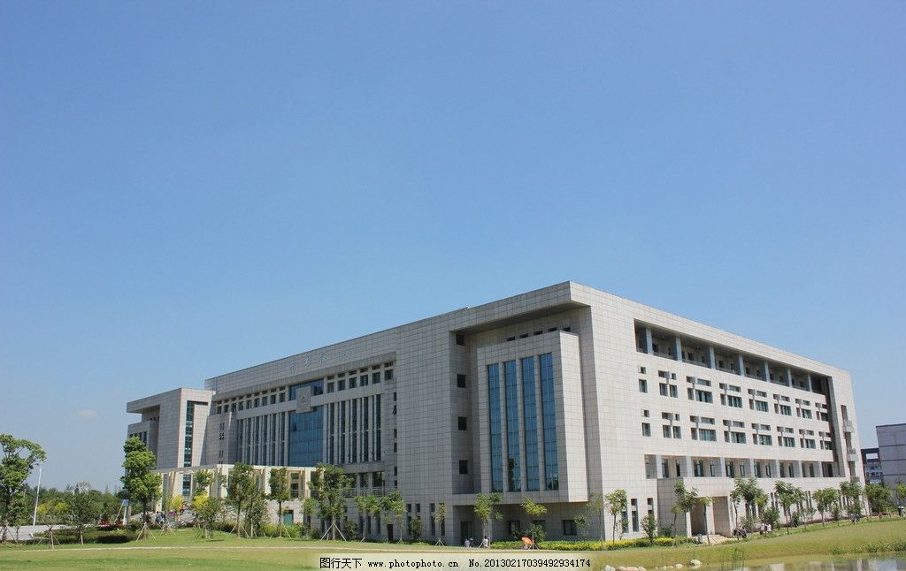 南航金城图书馆图片,建筑 蓝天 建筑摄影 建筑园