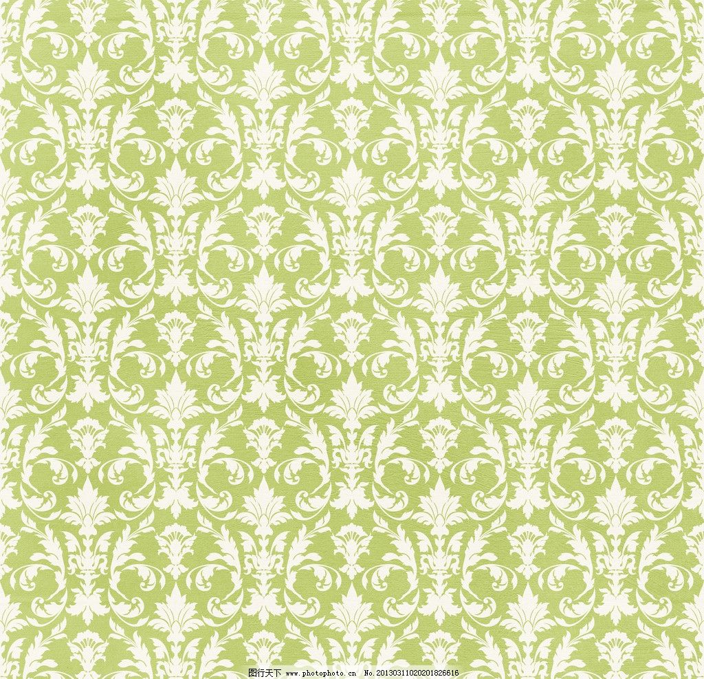 绿色华丽欧式花纹图片,绿底 民族风 传统 古风 华贵-图行天下图库