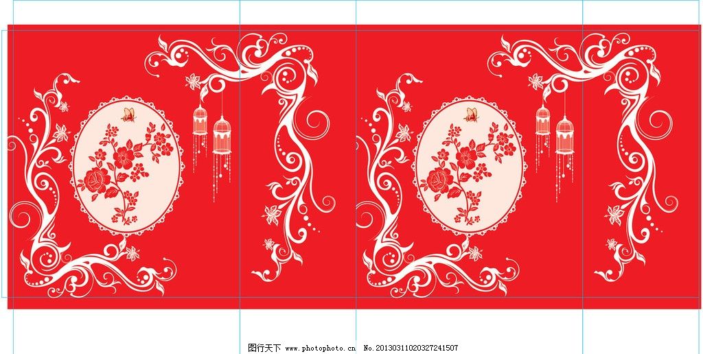 春节剪纸边框花纹图片展示
