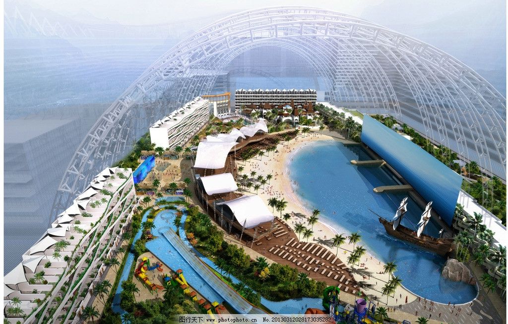 室内嬉水乐园图片_景观设计_环境设计_图行天