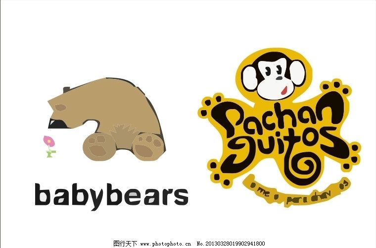 动物logo 熊 猴子 动物 宠物 logo vi cis 视觉 创意 艺术 艺术字 抽象 几何 形状 设计 标志 字体 字形 企业 工厂 图文 图案 图形 标识 矢量 公司 标题 图标 企业标准 企业LOGO标志 标识标志图标 CDR
