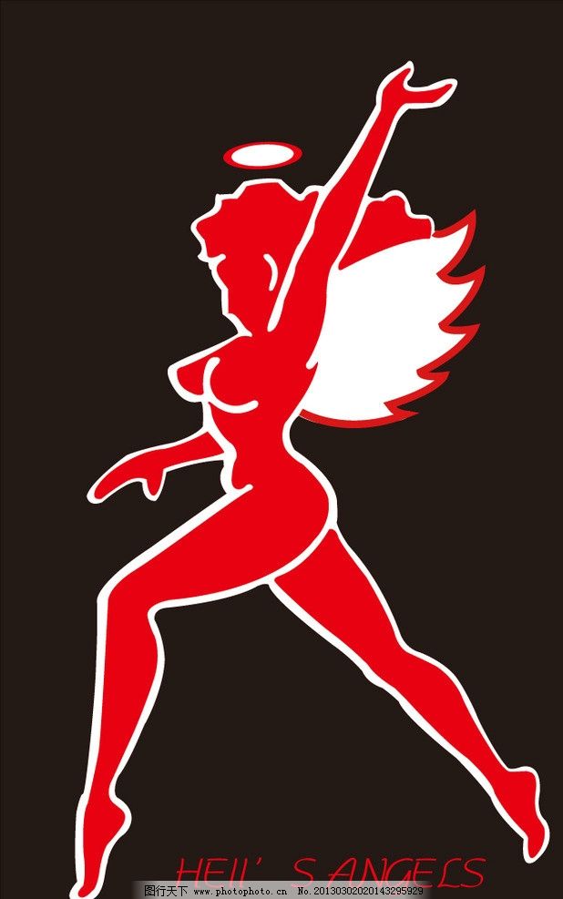 飞虎队地狱天使队logo图片 促销海报 海报设计 图行天下素材网